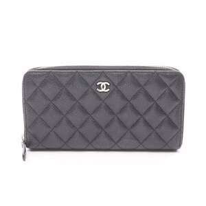 CHANEL Black Leather Wallet